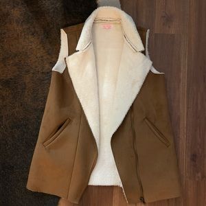 re:named Vegan Shearling Long Vest (Nordstrom)